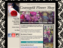 Tablet Screenshot of coarsegoldflowershop.com